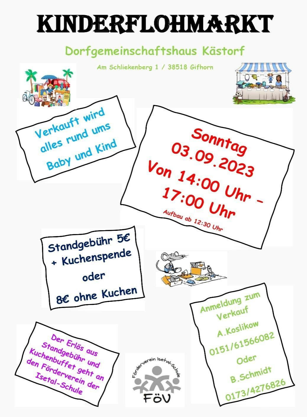 Flyer zum Flohmarkt