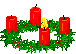 Clipartanimation Adventskranz