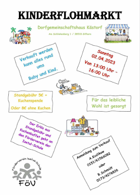 Flyer / Plakat zum Kinderflohmarkt
